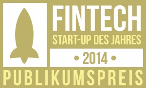 FinTech StartUp des Jahres 2014 - Publikumspreis