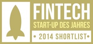 Nominiert FinTech StartUp des Jahres 2014