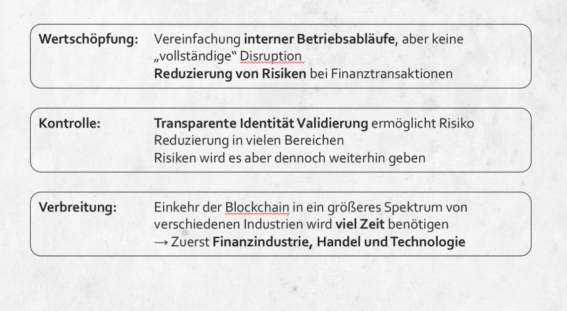 Blockchain - für Nichtversteher