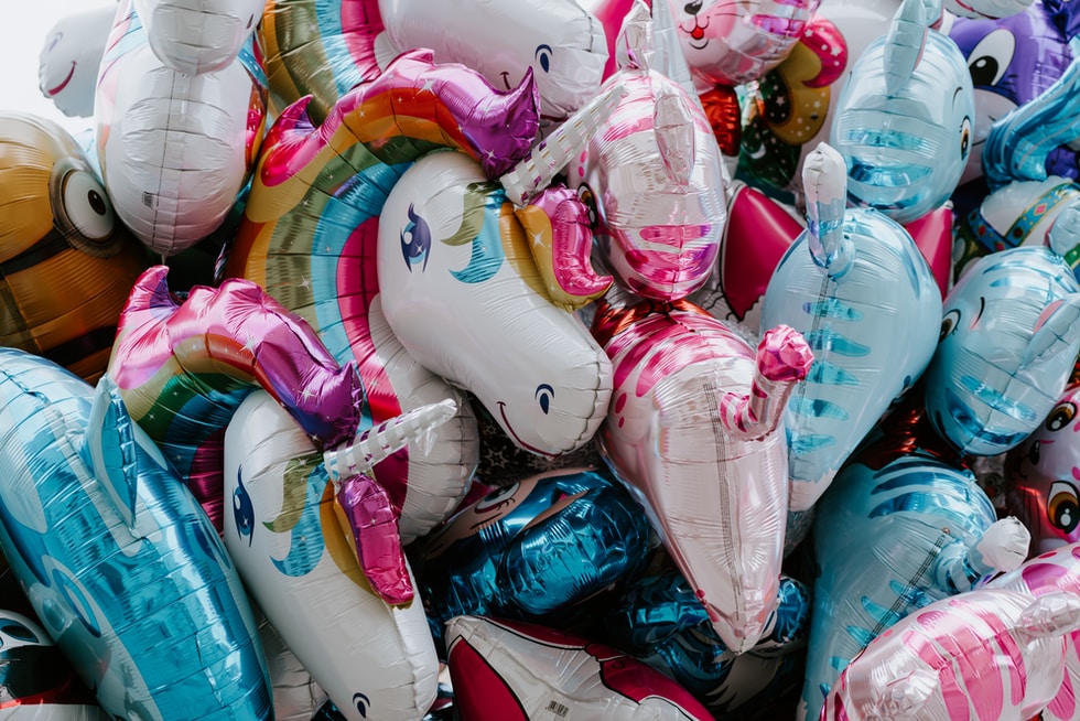 unicorn balloon lot