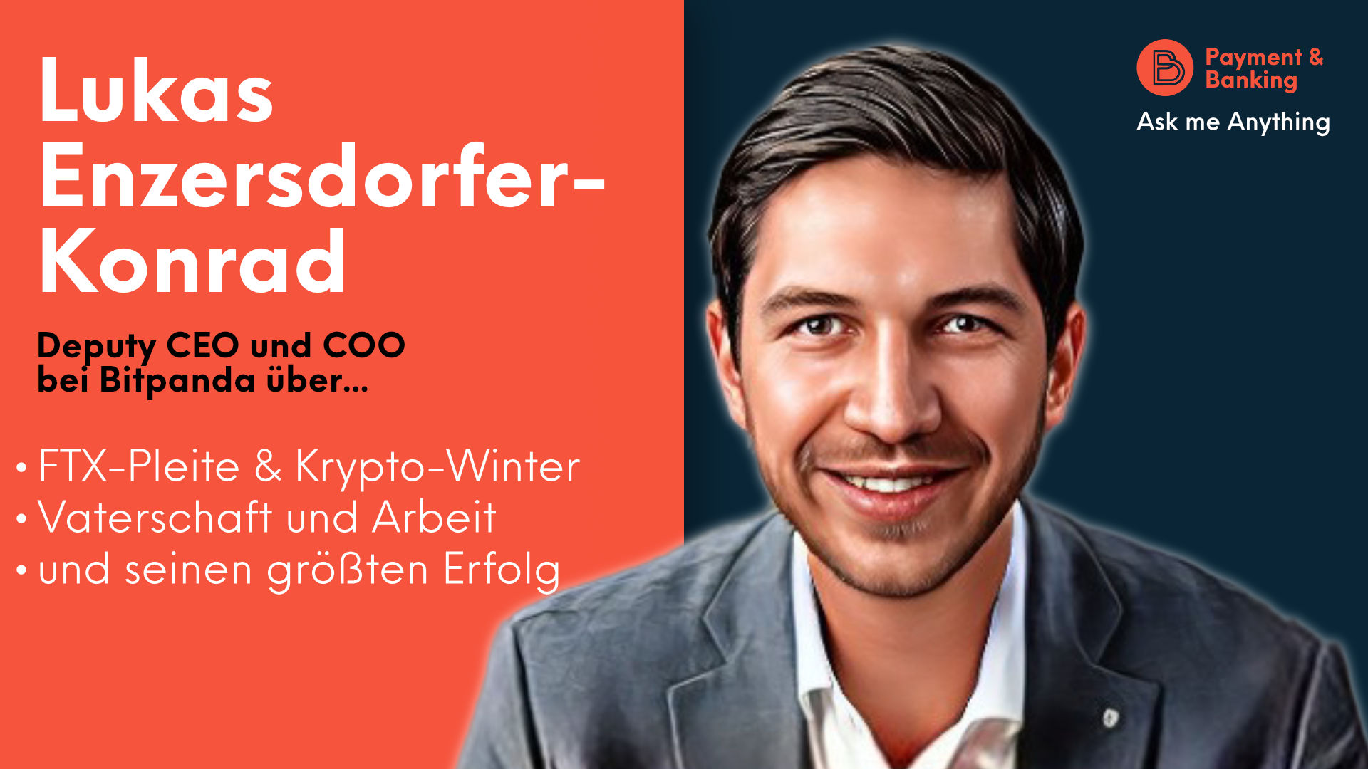 Lukas Enzersdorfer-Konrad ist Deputy CEO und COO bei Bitpanda