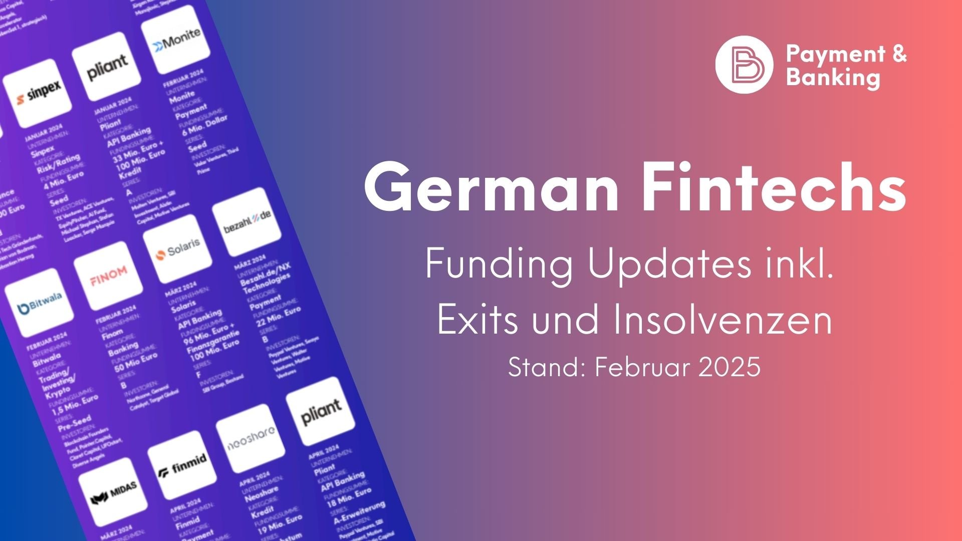 2024: Alle Finanzierungsrunden, Exits und Insolvenzen deutscher Fintech