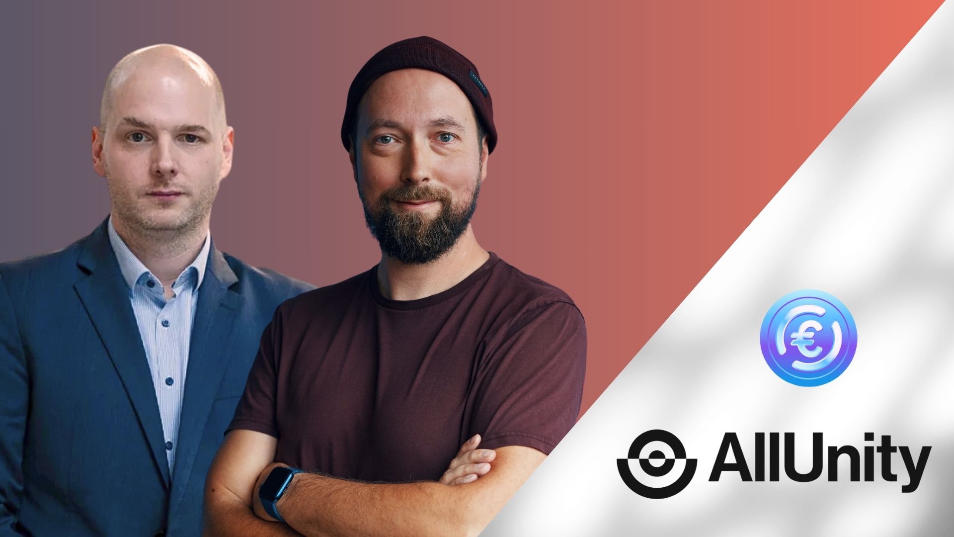 Logo von Allunity mit Hinweis auf den neuen Euro-Stablecoin EURAU unter MiCAR-Regulierung