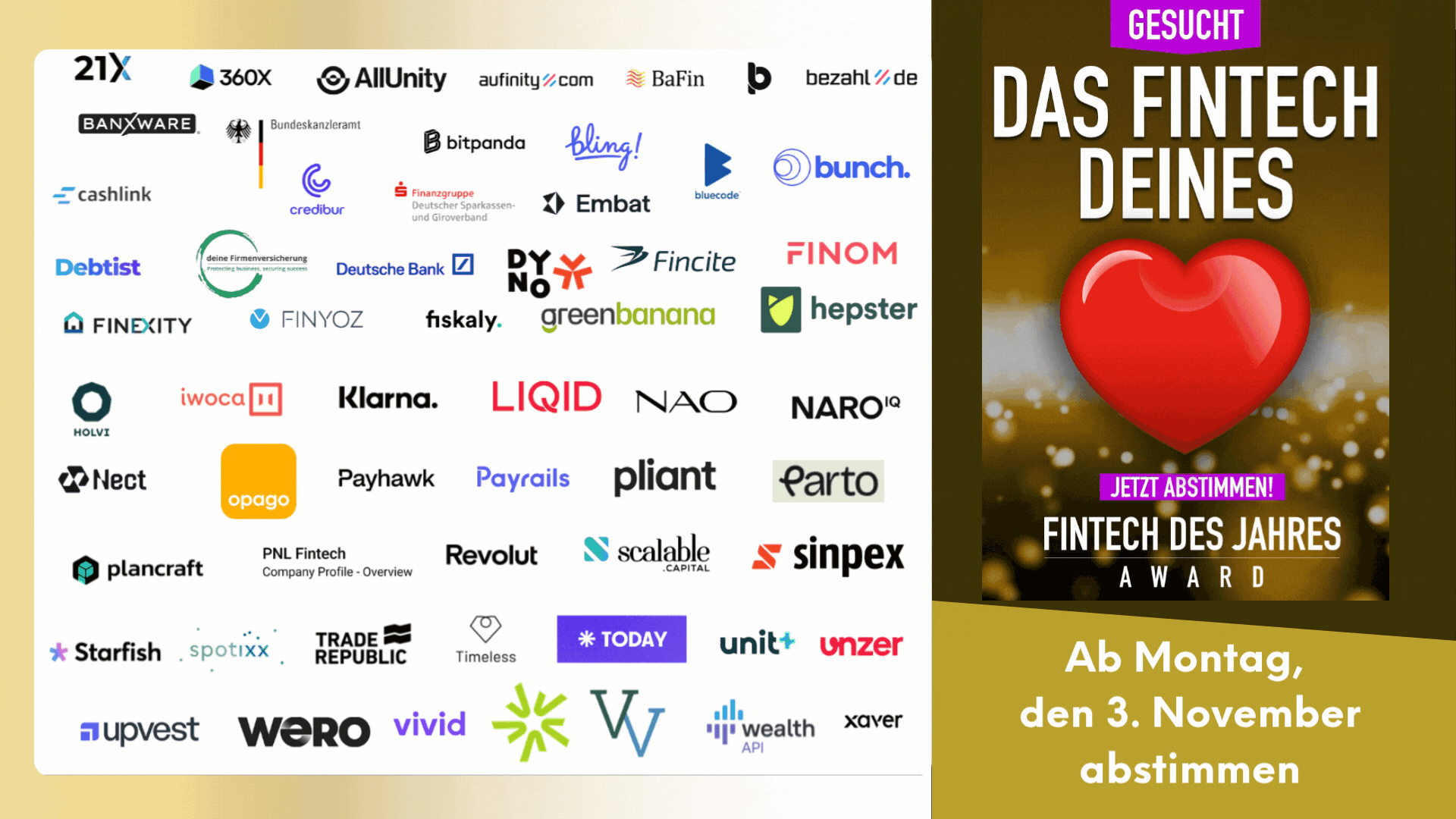 Fintech des Jahres 2025 – Ihr kürt das Fintech der Herzen