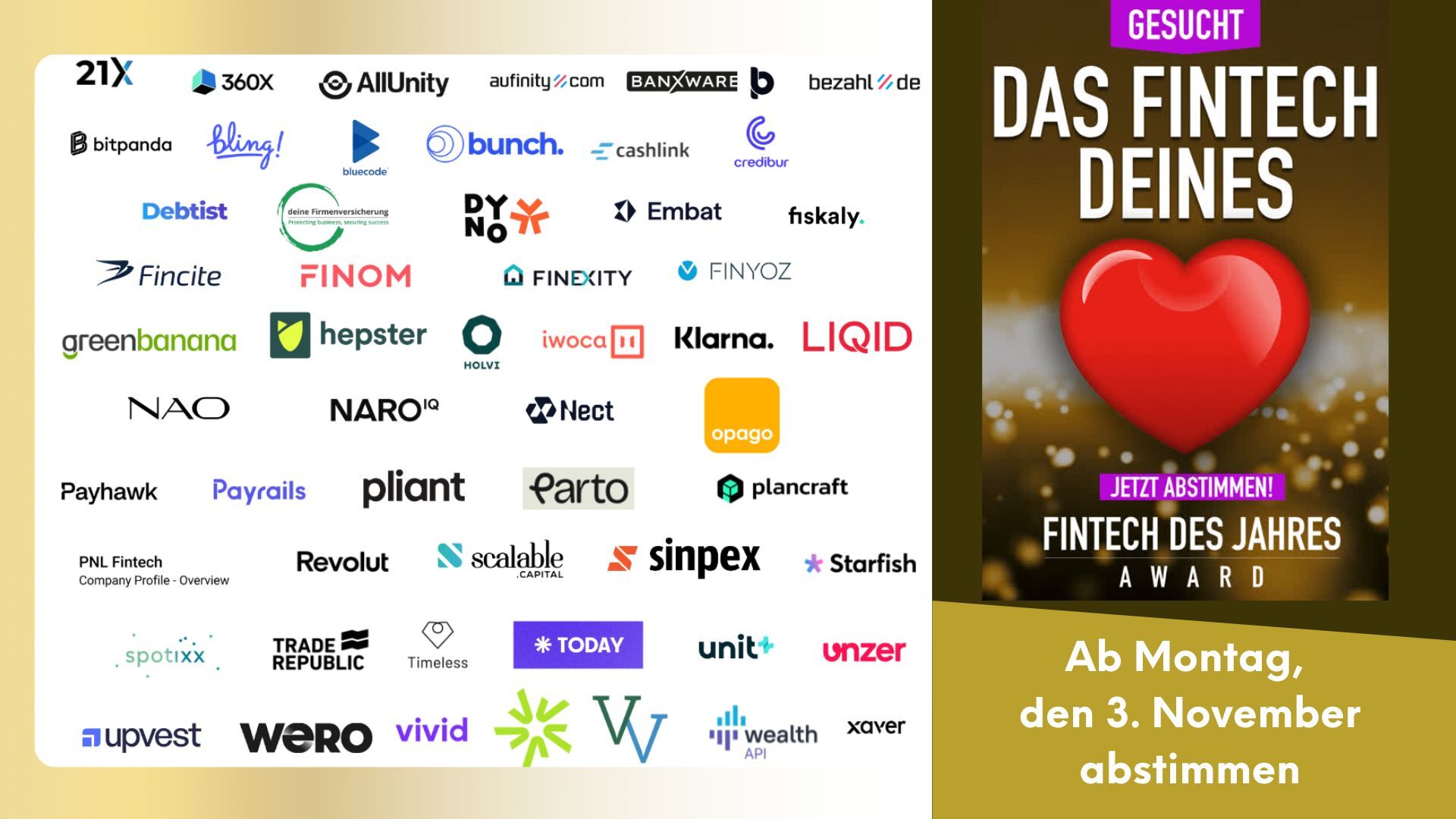 Fintech des Jahres 25: Mit eurer Stimme ab ins Finale